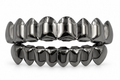 Grillz Premium Gunmetal – Full Set Argent Fumé