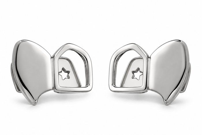 Grillz Premium Chrome Étoile – Design Argenté