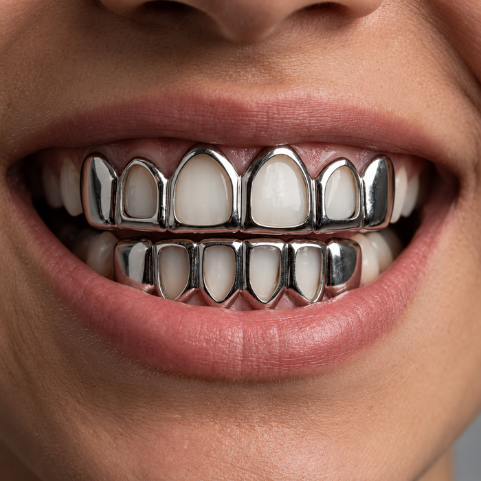 Grillz Chrome Premium – Hollow Frame Edition