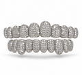 Grillz Premium Argenté – Pavé de Zircons Brillants