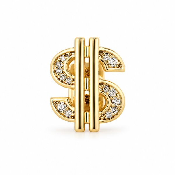 Grillz Silver Premium – Dollar Diamond